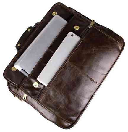 Сумка мужская Vintage 14247 для ноутбука с диагональю 15.6 дюйма Коричневая Киев