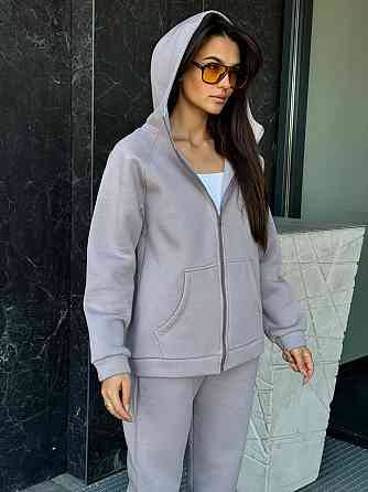 Жіночий теплий костюм на флісі Сірий 46/48 Харків