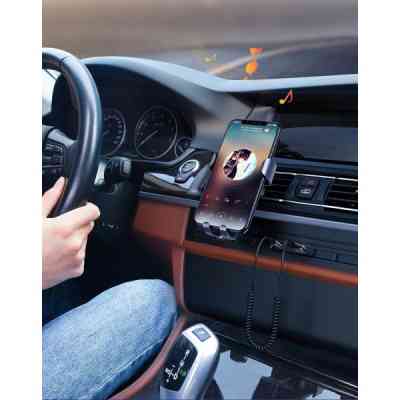 FM модулятор Ugreen Bluetooth 5.0 Aux with mic CM309 UGREEN Black (70601) Винница