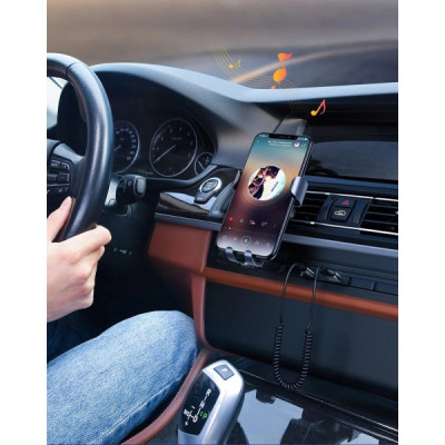 FM модулятор Ugreen Bluetooth 5.0 Aux with mic CM309 UGREEN Black (70601) Винница - изображение 5