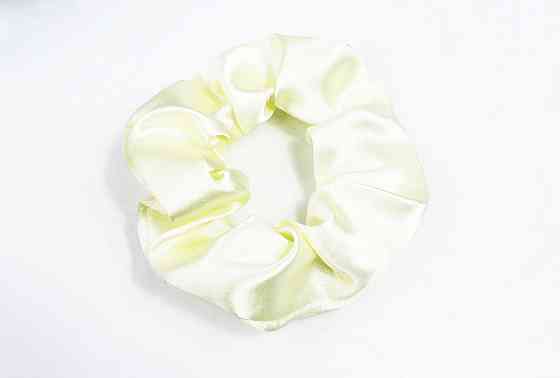 Гумка для волосся атласна Молочний Харків