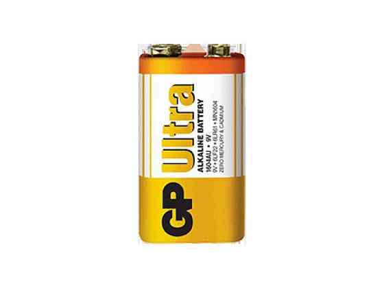 Батарейка лужна 6LF22 Ultra Alkaline 9.0V 1604AU-2 1шт (блістер) ТМ GP Київ