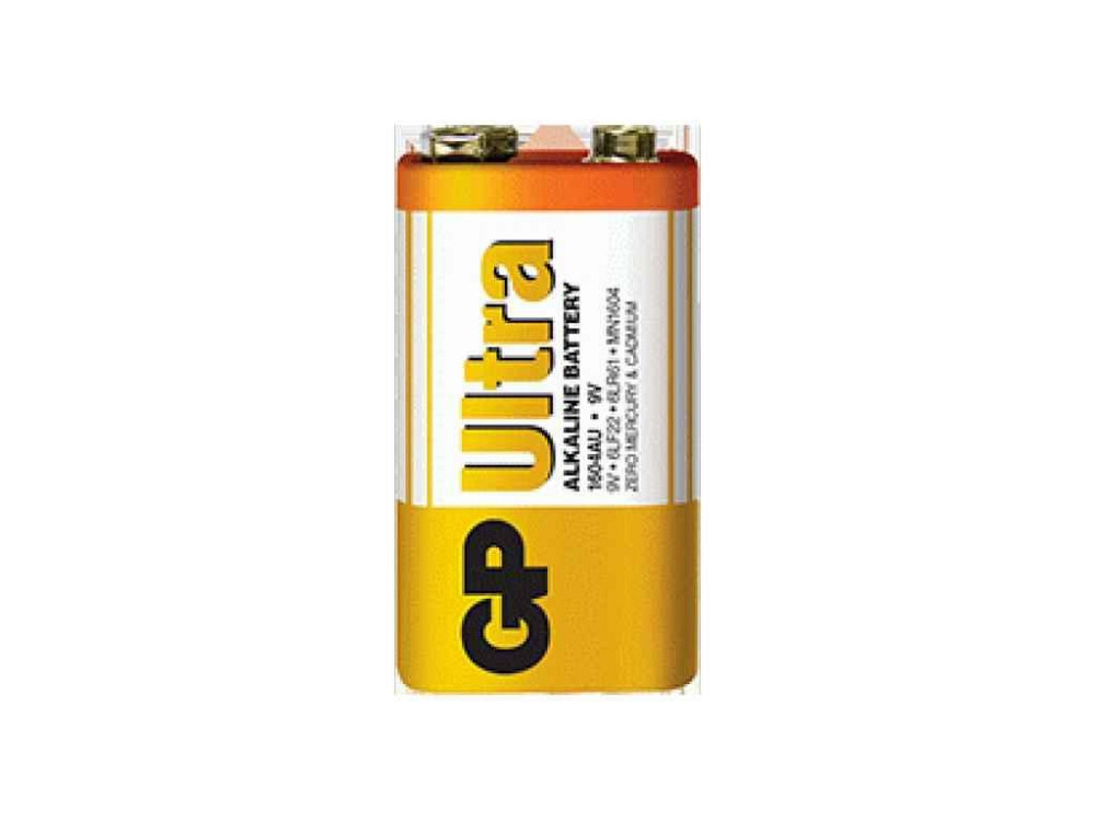 Батарейка лужна 6LF22 Ultra Alkaline 9.0V 1604AU-2 1шт (блістер) ТМ GP Київ - фото 1