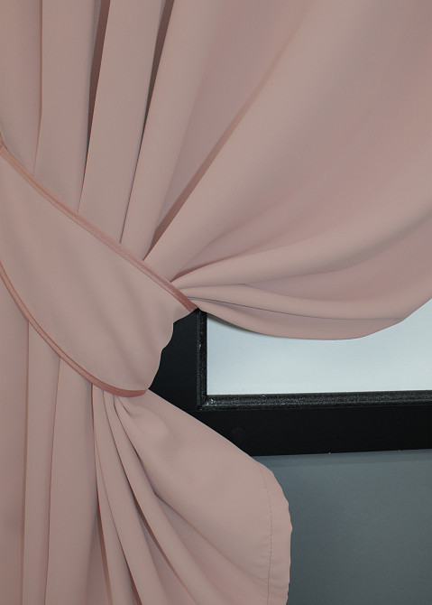 Комплект коротких штор VR-Textil Блэкаут Midnight № 1226ш Светло-пудровый 140х170 см 2 шт (35-0219) Киев - изображение 4