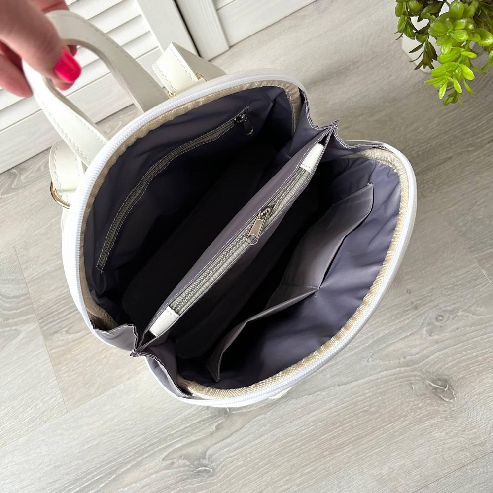 Брендовый женский рюкзак-сумка. Женский маленький брендовый рюкзак-сумка 707 Киев - изображение 5