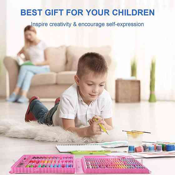 Видеообзор! Детский художественный набор для рисования и творчества Art set на 150 предметов Каменец-Подольский