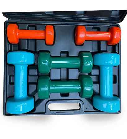 Набір гантелей в кейсі 12 кг. PowerPlay 4118 Fitness Dumbells (2шт.*1кг. 2шт.*2кг. 2шт.*3кг.) Кам'янське