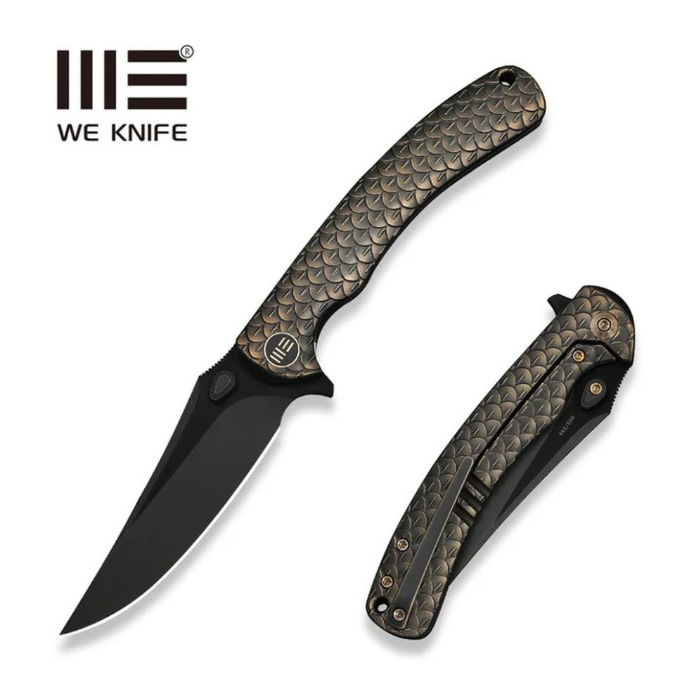 Ніж складаний туристичний Weknife Dracarys, (9.1 см) Böhler M390 / титан 6AL4V бронзовий/чорний Київ - фото 10