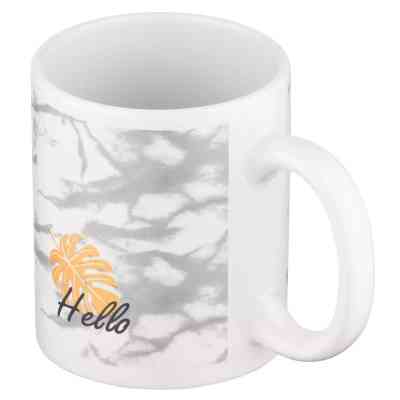 Чашка Ardesto Hello, 330мл, кераміка, біло-сірий (AR3048WG) Винница