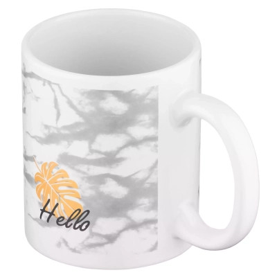 Чашка Ardesto Hello, 330мл, кераміка, біло-сірий (AR3048WG) Винница - изображение 2