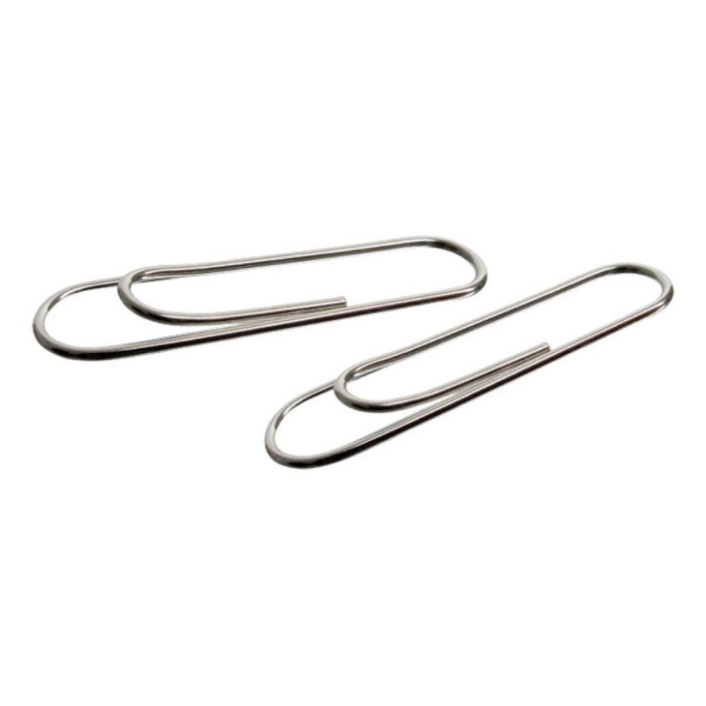 Скріпки канцелярські Axent rounded, nickel-plated, with a bend, 28 мм 100 шт (4104-А) Вінниця - фото 2