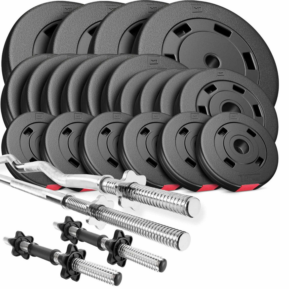 Набір Hop-Sport Premium 105кг зі штангами та гантелями Киев - изображение 1