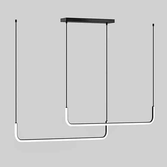 VALESO Люстра підвісна світлодіодна акрилова VALESO 2023199 BK+WT Киев