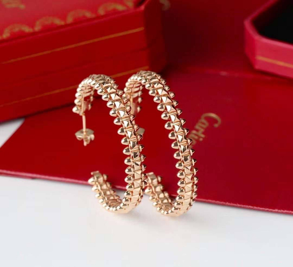 Cartier серьги зубчики / Картье серьги кольцами с зубчиками лимонное или белое золото Одесса - изображение 4
