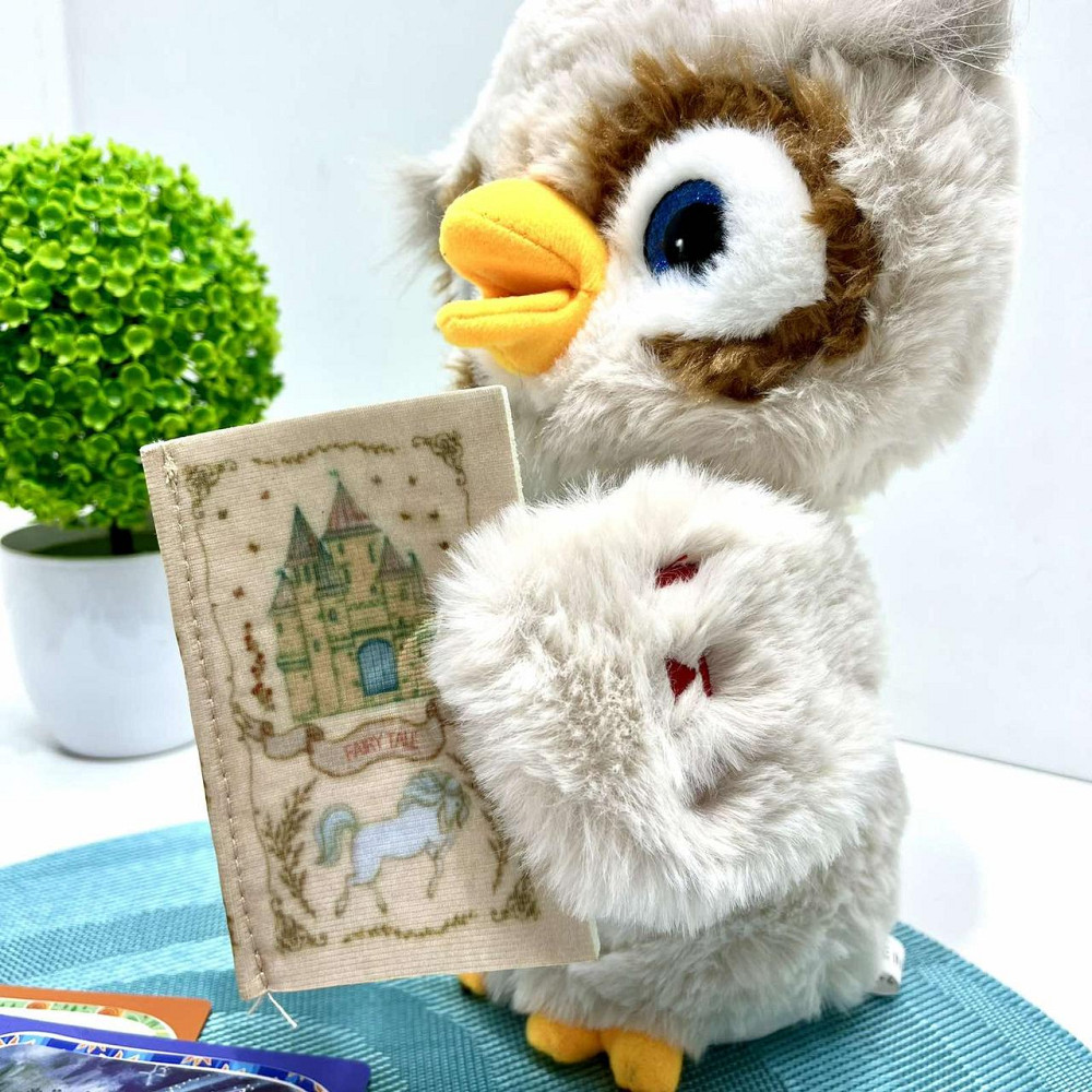 Совеня інтерактивне LIMO TOY Пухнастий казкар 8 карток з казками 26 см (FT 0055) Чернігів - фото 7