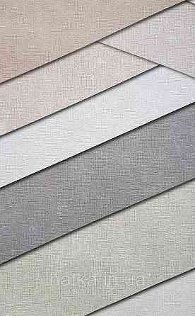 Шпалери вінілові на флізеліні NOVA метрові під штукатурку структурні однотонні оливкові Київ
