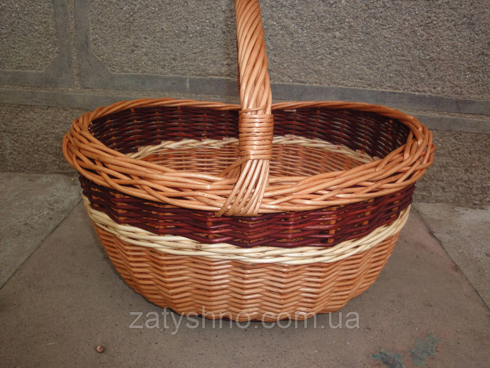 Корзинка из лозы с широкой ручкой Киев - изображение 4