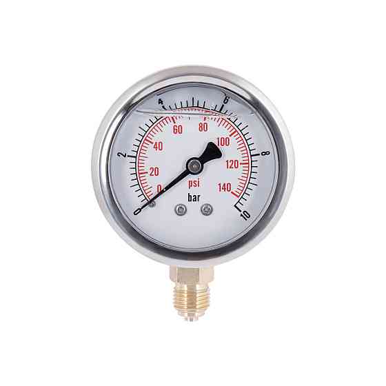 Манометр із гліцерином Thermo Alliance Forte 10 барів, 1/4"Н, нижнє під'єднання TAF170G10B Київ