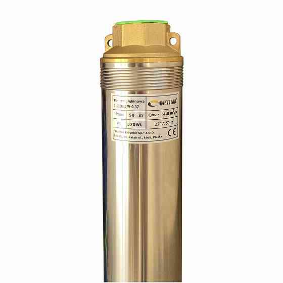 Насос свердловинний із підвищеною вуст-тью до піску OPTIMA 3,5SDm2/9 0,37 кВт 50 м + пульт + кабель 15 м NEW Київ