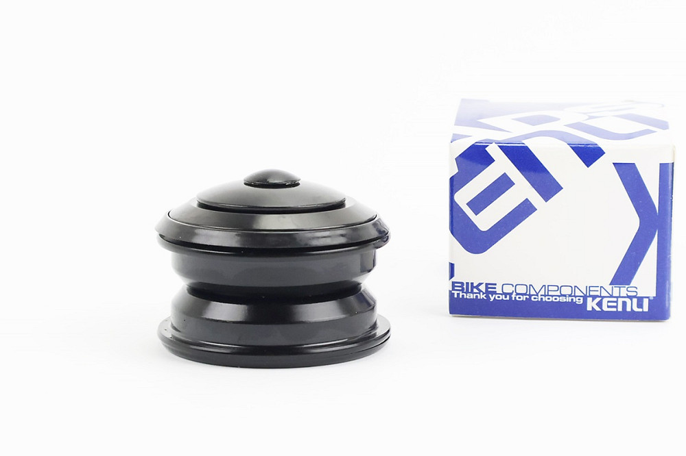 Кермова колонка 1-1/8" (44/28,6x44/30) безрізьбової вилки, напівінтегровані, чорні KL-B430 Київ - фото 1