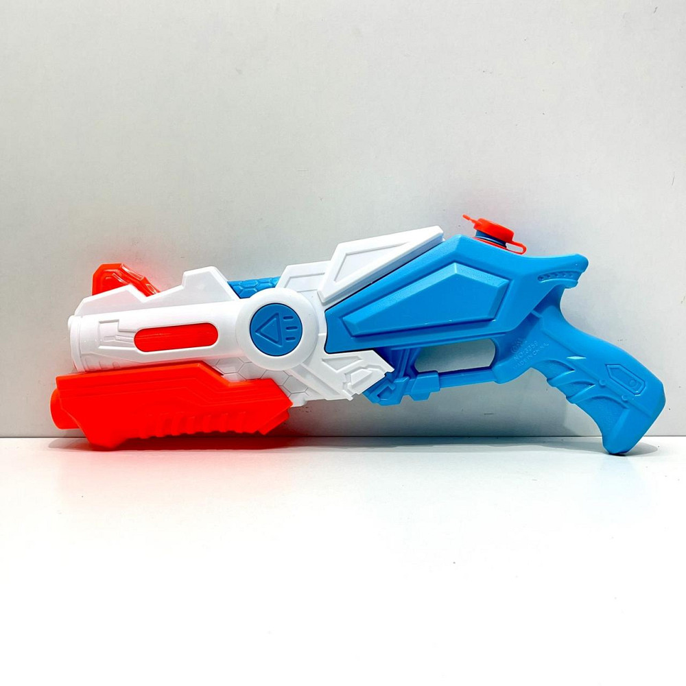 Бластер водяний з помпою 40см Білий з блакитним (M 5855) Чернігів - фото 4