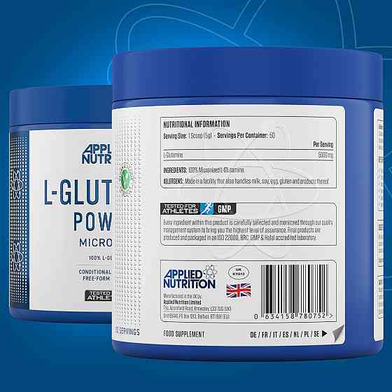L-глютамін Applied Nutrition L-Glutamine Powder Micronized 250G - 50 Servings Луцьк