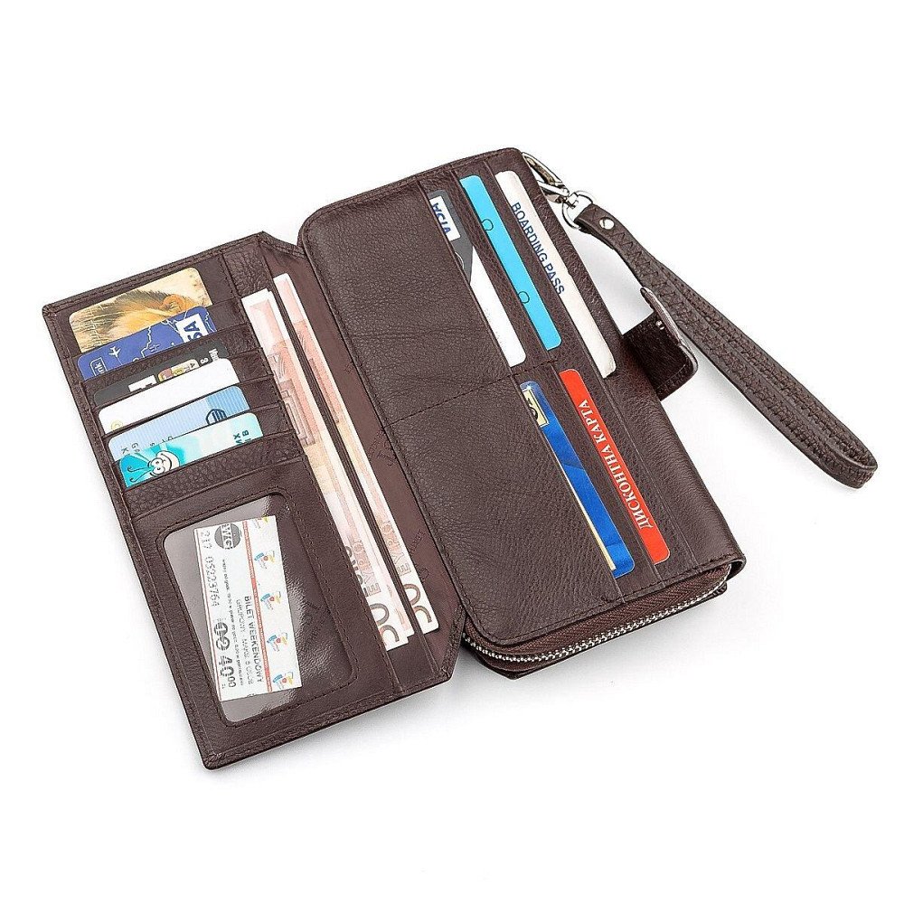 Гаманець жіночий ST Leather 18457 (SТ228) з натуральної шкіри Коричневий Київ - фото 6