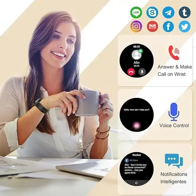 Смарт-часы Fempoin T10 Pro Black Киев - изображение 2
