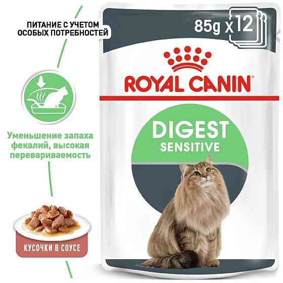 Royal Canin Digest Sensitive Gravy (Роял Канін Дайджест Сенситив Кер) вологий корм для кішок для шлунково-червоного тракту від 12 міс 0.085 кг. х 12 ш Запоріжжя