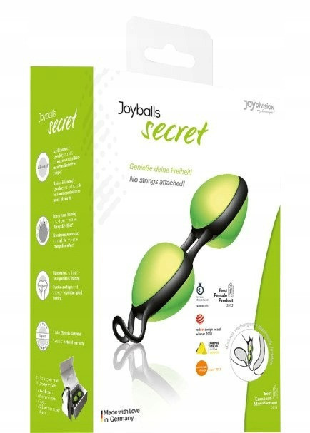 Вагинальные шарики Joyballs secret, Зелено-черные Sex Aura Киев - изображение 6
