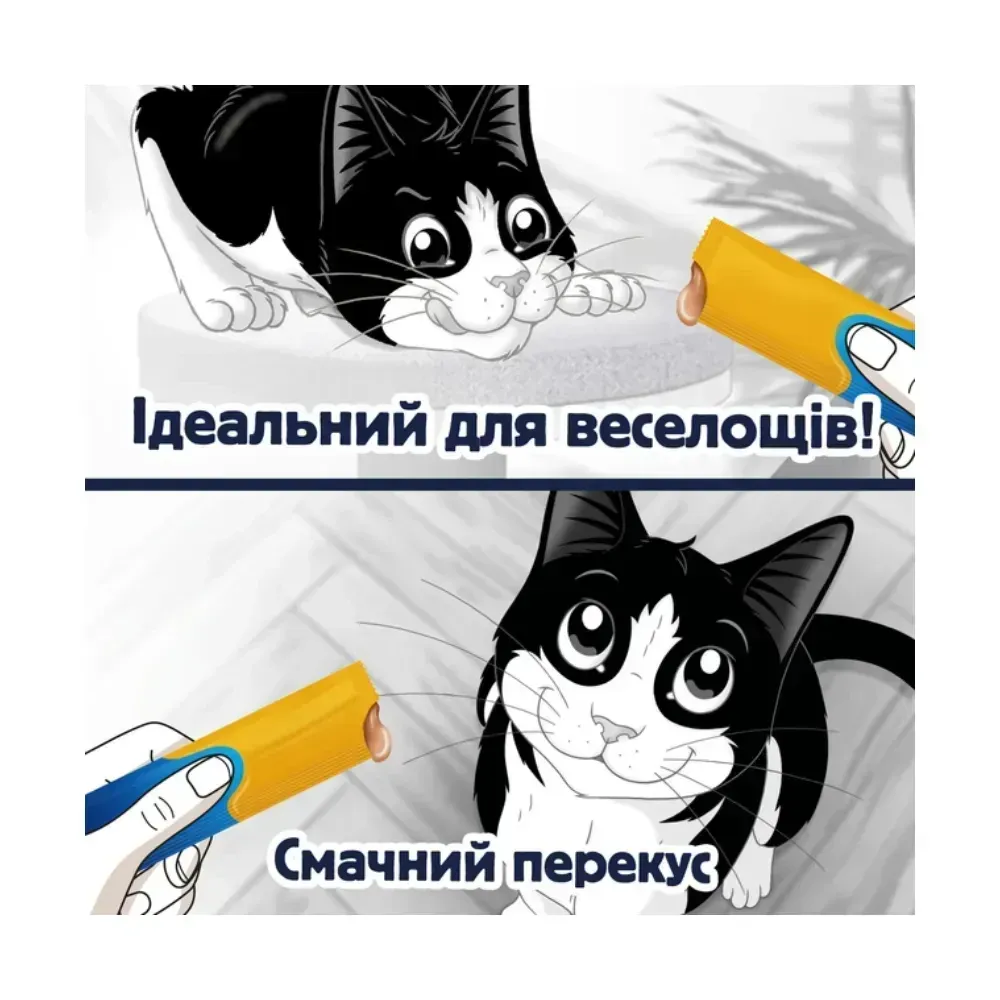 Ласощі для котів Фелікс Felix Deli Moments крем снеки зі смаком курки 4 шт х 10 г Вінниця - фото 4