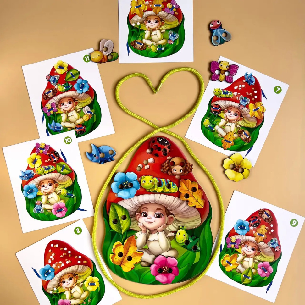 Деревянная шнуровка 