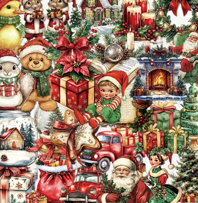 Рождественские наклейки. Новогодние мультяшные стикеры. Водонепроницаемые виниловые наклейки, набор 50 штук. Киев - изображение 10