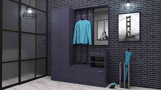 Прихожая Соло-3, Антрацит, 1600/400/2100 Львов