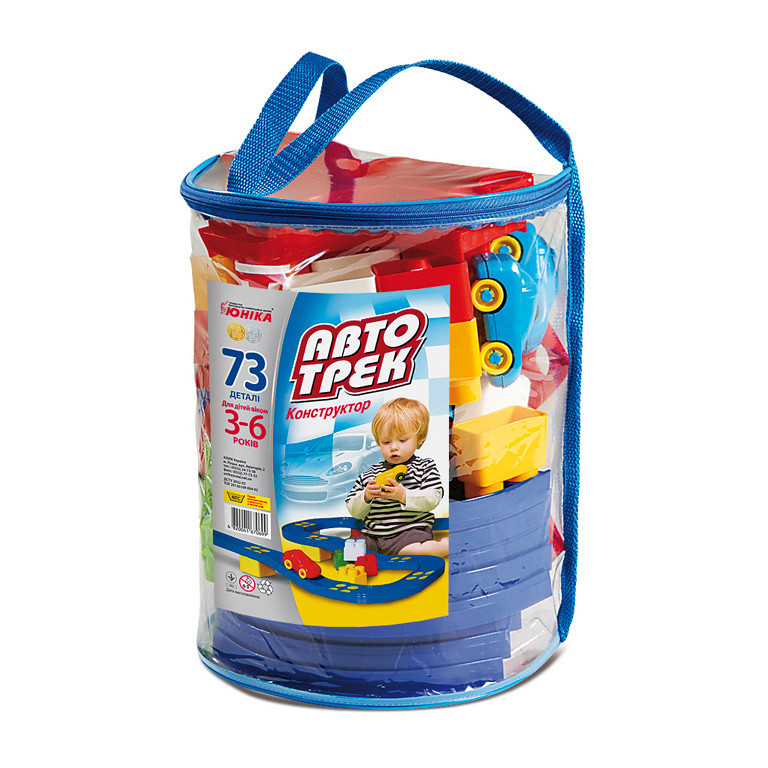 Конструктор дитячий "Автотрек” 70699, 73 деталі, рюкзак Вінниця - фото 1