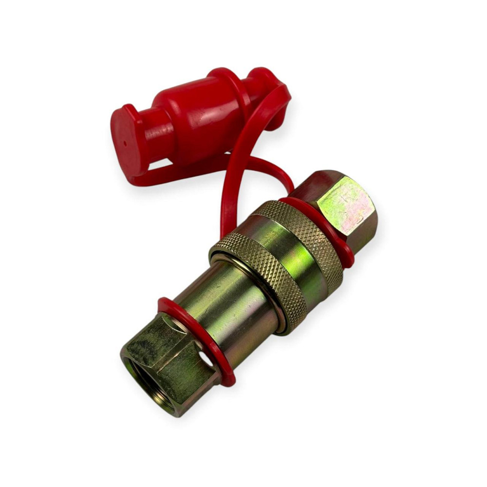 Разъем М 22x1.5 (евро с заглушкой) красный пневматический Мукачево - изображение 3