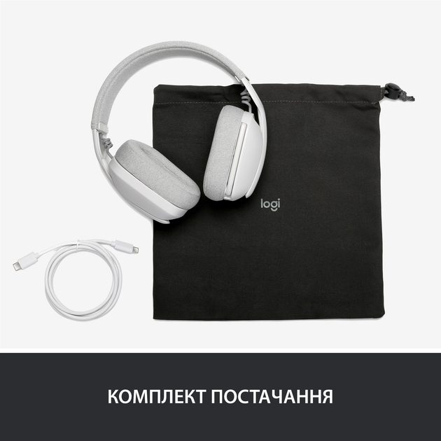 Гарнітура Logitech Zone Vibe 100 White (981-001219) (6823486) Київ - фото 5