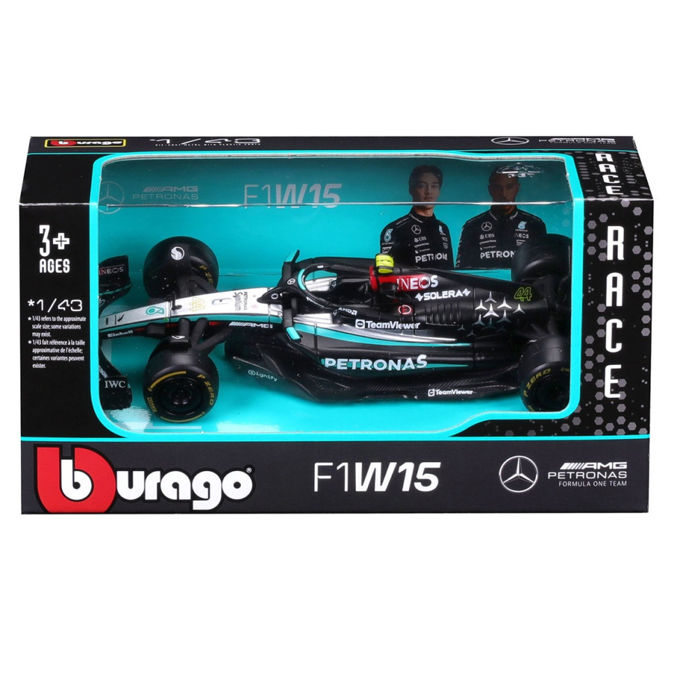 Коллекционная автомодель Mercedes-AMG F1 W15 Performance (2024) Bburago 18-38208, 1:43 масштаб Винница - изображение 4