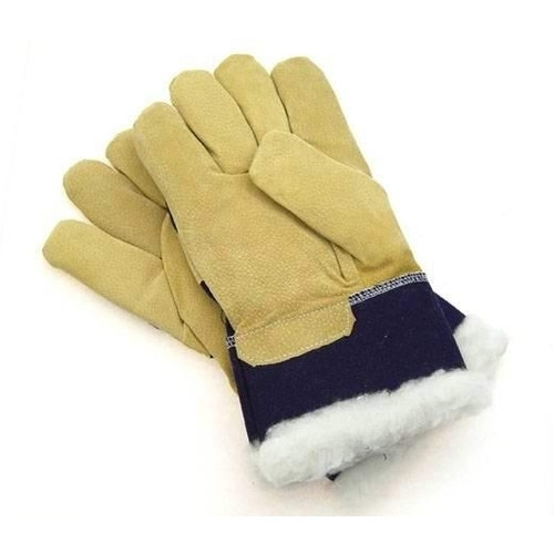 Утеплені робочі рукавиці "Reis" замшеві зі свинячої шкіри з суцільною долонею, розмір 12 Киев - изображение 1
