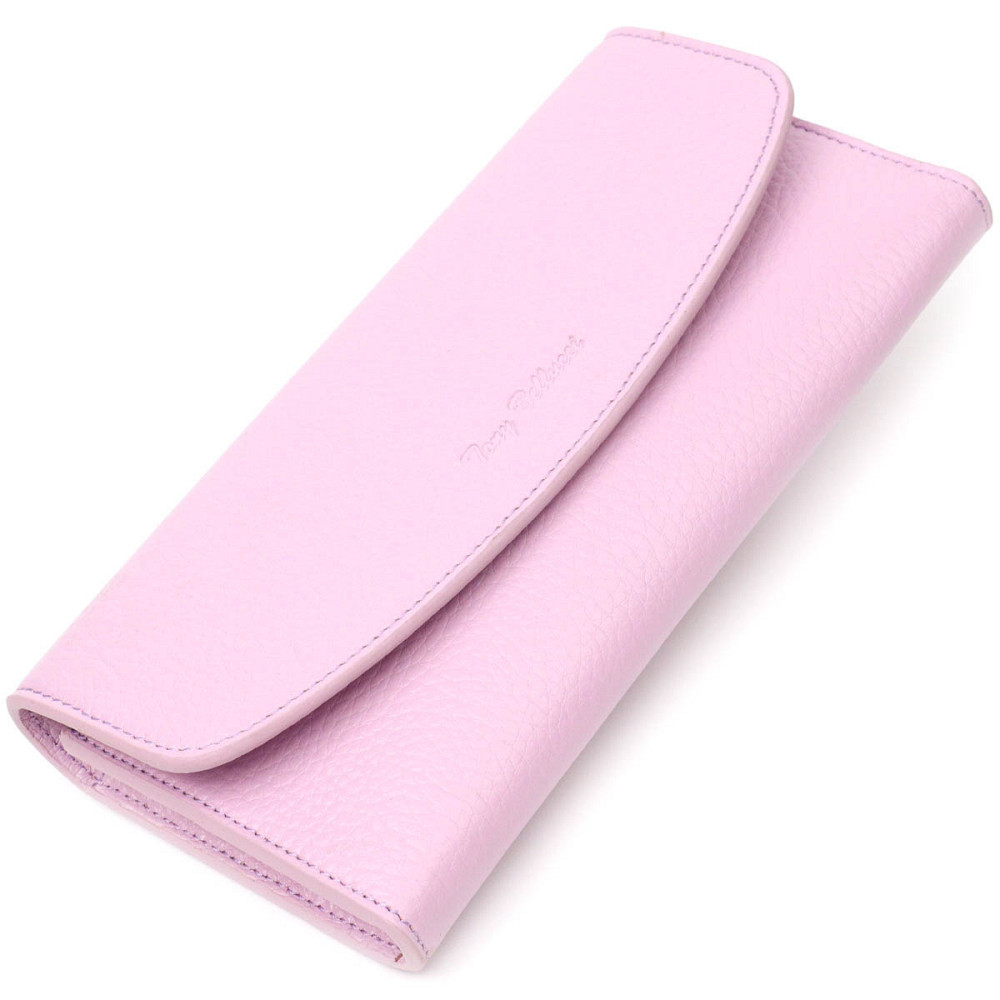 Стильный женский кошелек с монетницей на молнии из натуральной кожи Tony Bellucci 21964 Лиловый Киев - изображение 1