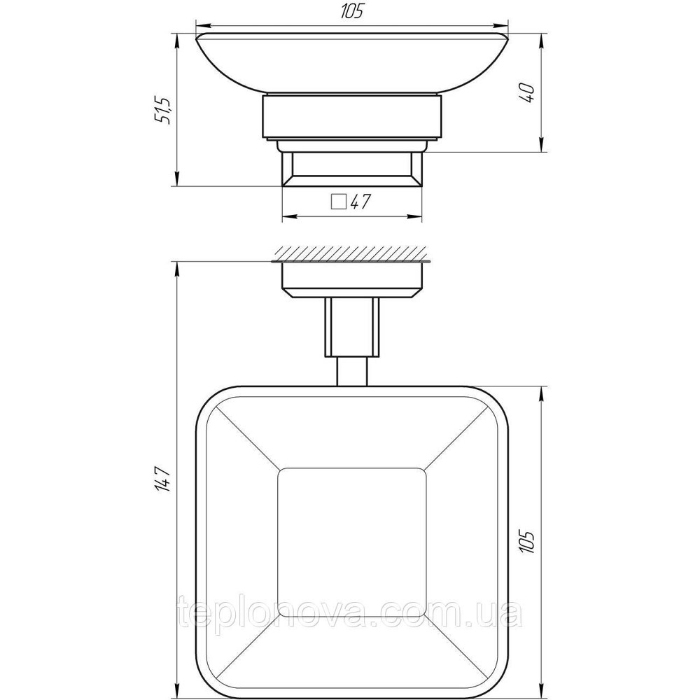 Мыльница TOPAZ TKB 9922A-BL черная Черновцы - изображение 3