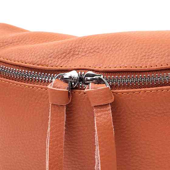 Кожаная стильная сумка для женщин через плечо с мини кошельком Vintage 22665 Рыжая Киев