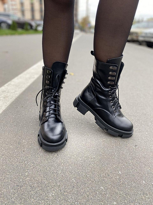 SOTHBY'S Черевики жіночі Sothby's чорні шкіра натуральна 36р. (4213) Коломыя - изображение 3