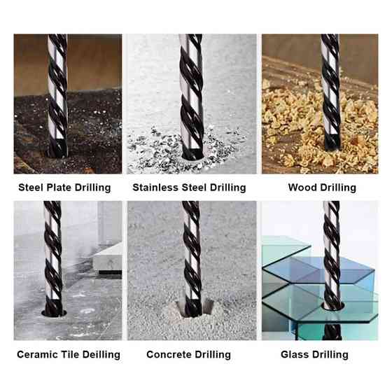 Набор алмазных сверл для стекла и керамики, 10 шт. Киев