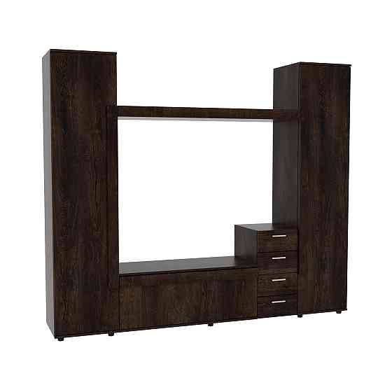 Стенка в гостиную под ТВ Эхо-2, Дуб Конкордия, 2160х420х1850 Львов