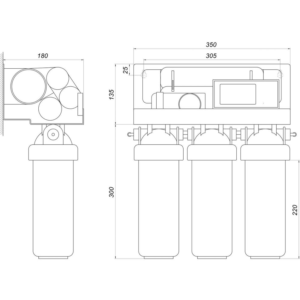 Система обратного осмоса OasisPro, насос + ПЛАСТ. бак, минерализатор, блок управления BSL02M-RO-75 (000022841) Киев - изображение 4