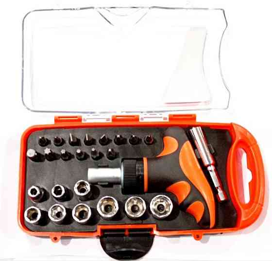 Набор инструментов отвёртка + биты + головки / Gear Power HZF 8187A Днепр