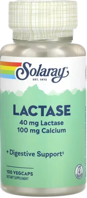 Лактаза Solaray Lactase 40mg 100 вег капс Киев - изображение 1