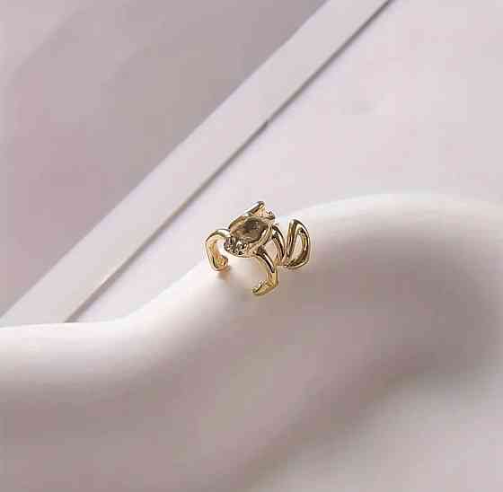 Кафф на ухо в виде лягушки, золотой цвет, без прокола Киев