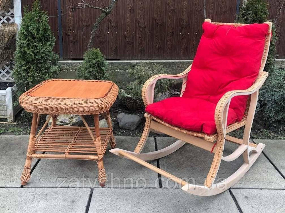 Мебель из лозы : качалка и журнальный стол Киев - изображение 2